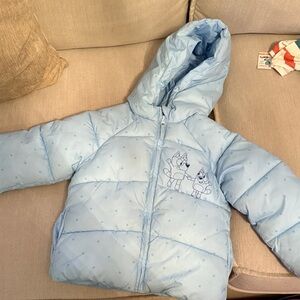Kids Light Blue Puffer Jacket